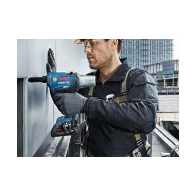 Bosch 0 601 9K5 001 GRG 18V-16 C Rivettatrice Elettrica a Batteria 18 V 4 Ah 16000 N Motore Brushless Bluetooth Integrato colore Nero Verde