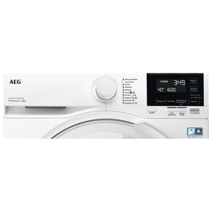 Electrolux LR7G86CW Lavatrice Frontale 8 Kg 1600 rpm Classe A Inverter 10 Programmi Vapore (85x60x57,5 cm) colore Bianco