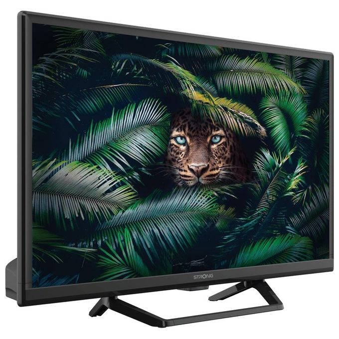 Strong SRT24HE4023C TV LED 24'' HD LCD Triplo Sintonizzatore DVB-T2 DVB-C DVB-S2 12V HbbTV colore Nero