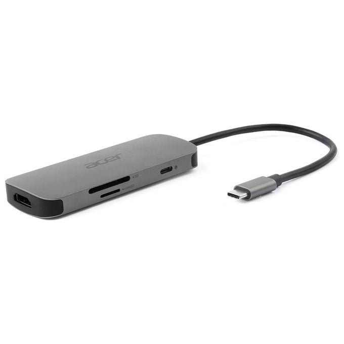 ACER Dongle Tipo C 7in1 USB 3.2 Gen 1 Argento