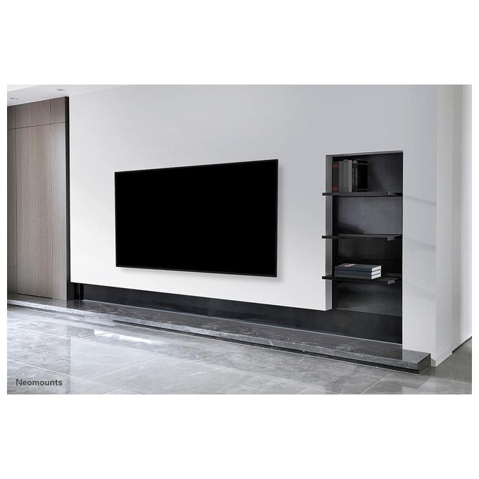 Neomounts WL30-550BL18 Supporto TV a Parete Fisso Ultra Sottile per Schermi fino a 86 Pollici VESA 100x100 a 800x400 mm Sistema Magnetico Pull and Release colore Nero