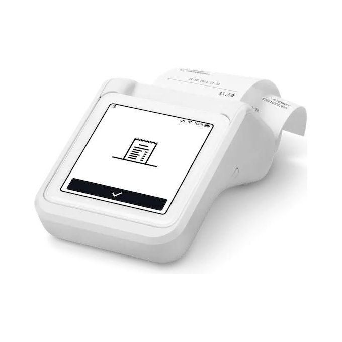 Sumup 800620001 Solo con Stampante POS Portatile Wi-Fi Dati Illimitati Touchscreen Stampa Termica colore Bianco