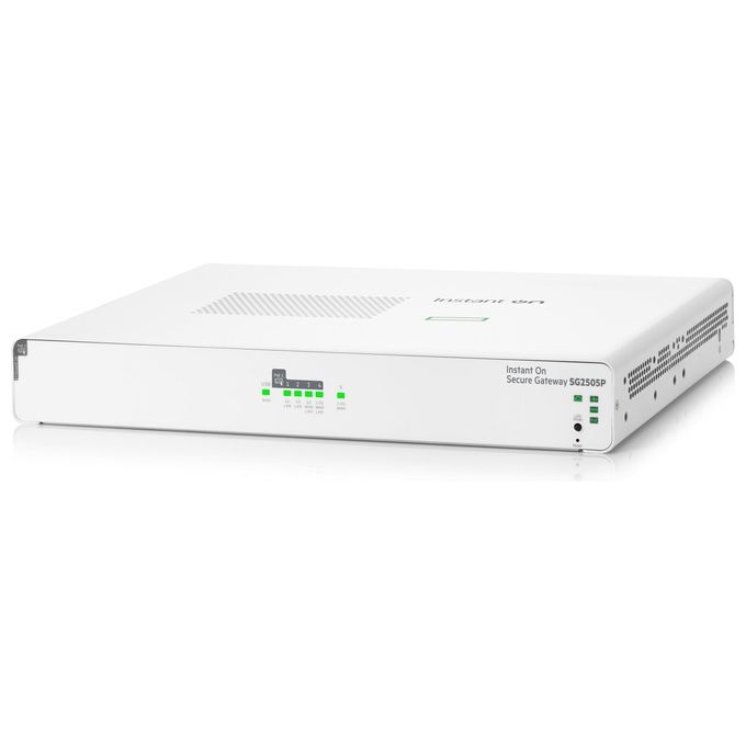 Hpe, Networking Instant On Secure Gateway, 5-Porte, 2.5G Poe+ 64W, SmartRate, Rack-Desktop-Muro
