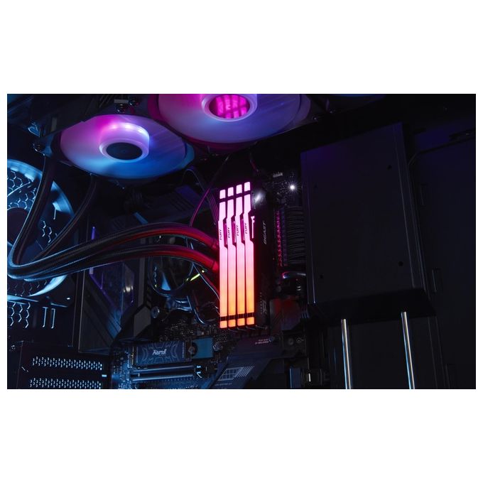 Kingston KF556C36BBEAK2-32 FURY Beast Memoria RAM DDR5 32 GB 2x16 GB 5600 MT-s CL36 RGB Intel XMP AMD EXPO colore Nero