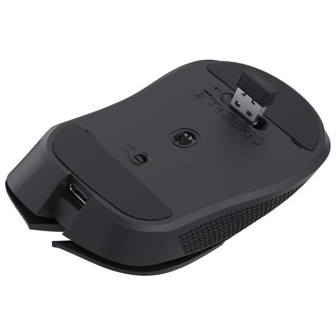 Trust GXT 923 YBAR Mouse Gaming RF Wireless Ottico 7200 DPI 6 Pulsanti Programmabili Mano Destra Ricaricabile colore Nero