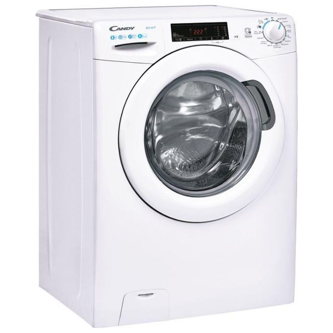 Candy CSS128TW3-11 - Lavatrice a carica frontale 8 kg, 1200 rpm, Classe C, 16 Programmi, NFC, (85x60x52 cm), Bianco