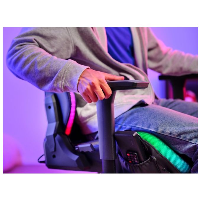 Trust 25185 GXT 719 Ruya Sedia da gaming con illuminazione RGB e braccioli 3D regolabili colore Nero