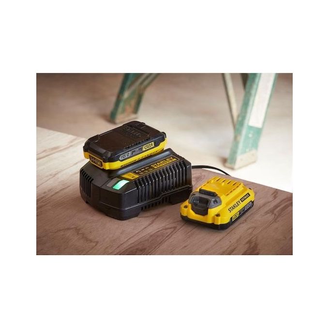 Stanley - FatMax SFMCF810D2K-QW Avvitatore a Impulsi 18V Brushless 1-4'' 170 Nm 2 Batterie 2,0 Ah LED colore Nero
