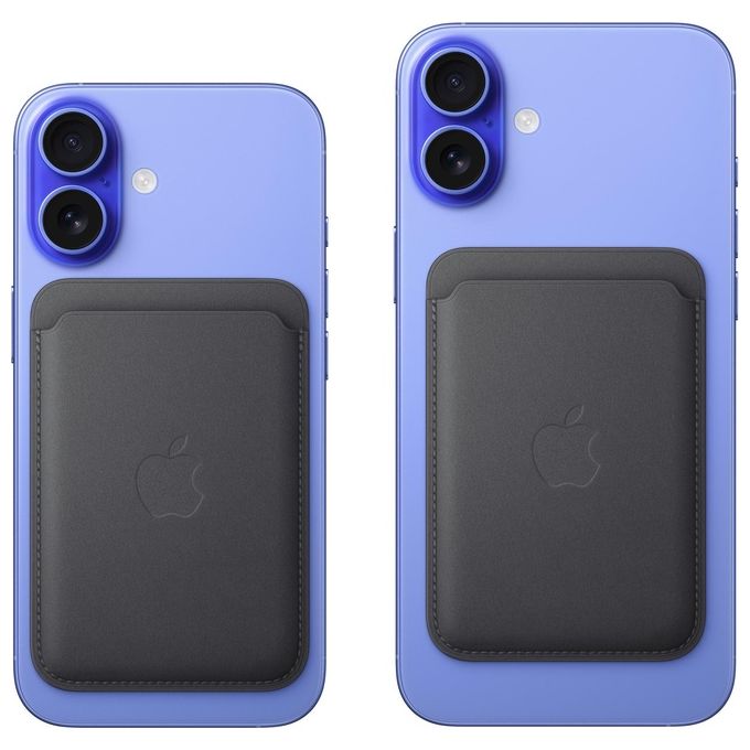 Apple MA6X4ZM-A Portafoglio MagSafe in Tessuto FineWoven Compatibile con iPhone fino a 3 Carte colore Blu profondo