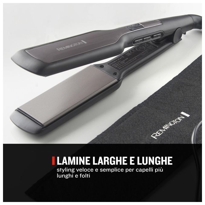 Remington S5525 Piastra Capelli Ceramica Temperatura da 150° a 230° Nero