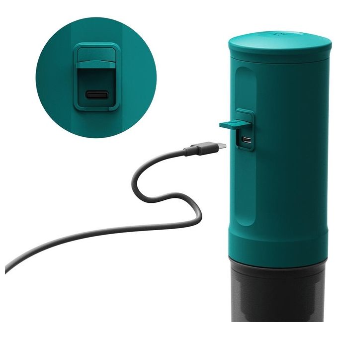 Outin OTEM-01-TEAL Macchina da caffe' espresso nano verde acqua