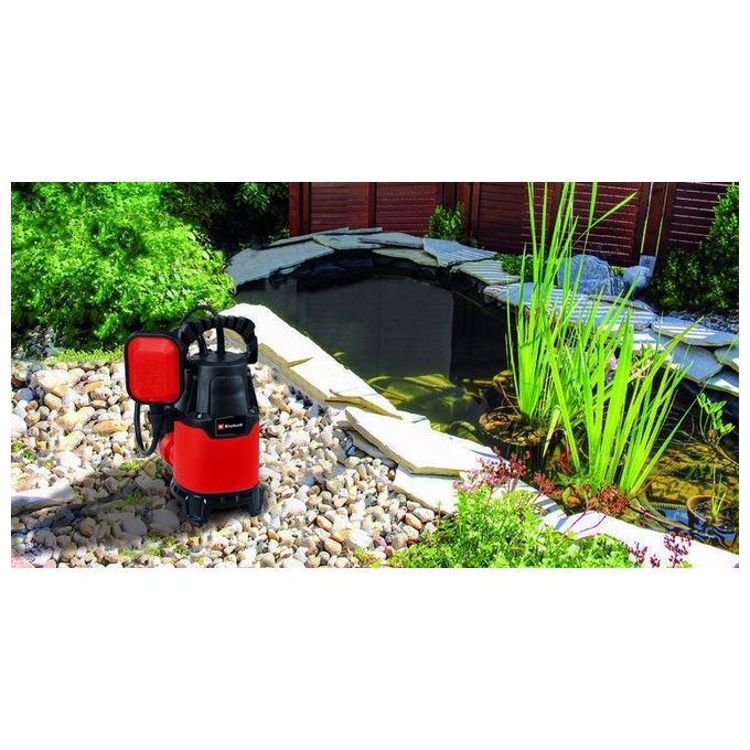 Einhell 4181530 GC-DP 3325 Pompa per acque scure 330 W portata 9500 L-h prevalenza 6 m corpi estranei 25 mm colore Nero