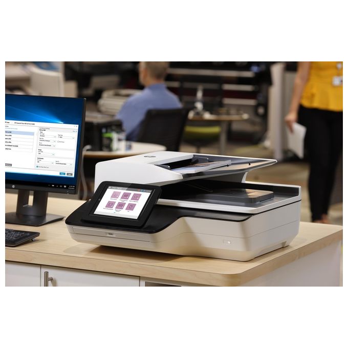 HP Scanjet Enterprise Flow N9120 fn2 600x600 Dpi Flatbed and ADF Scanner Nero-Bianco A3