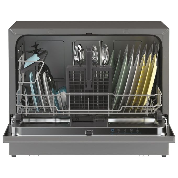 Candy CP 6E51LS Rapido Lavastoviglie Compatta 6 coperti Classe E 8 programmi 51 dB (44,3x55x50,1 cm) colore Silver