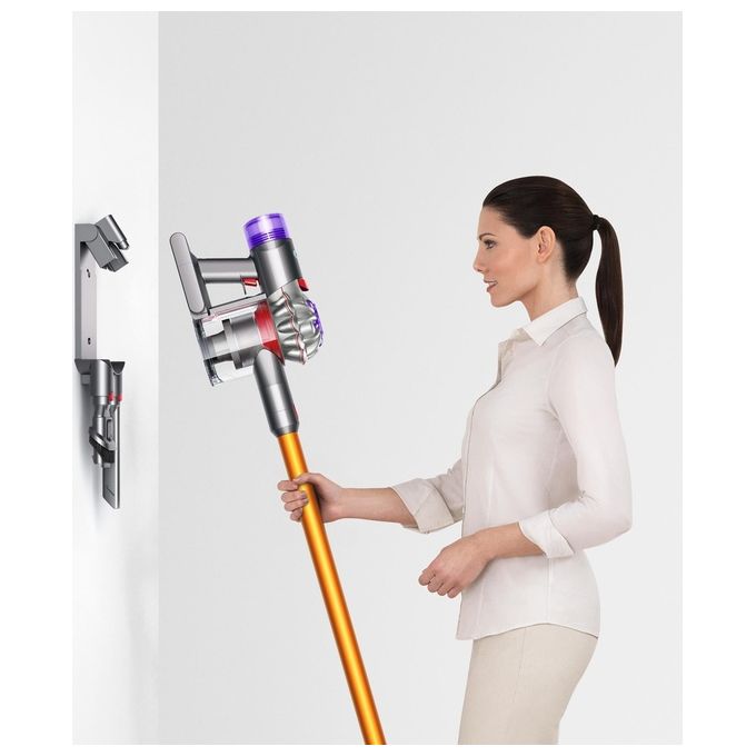 Dyson SV25 V8 Absolute Aspirapolvere Senza Filo Ciclonica 0.54 L 115 AW autonomia 40 min 75 dB colore Argento e Giallo