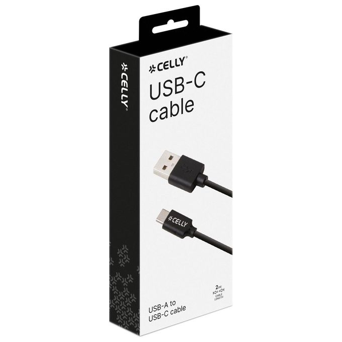 Celly USB-C2M Cavo Usb Type C 2mt