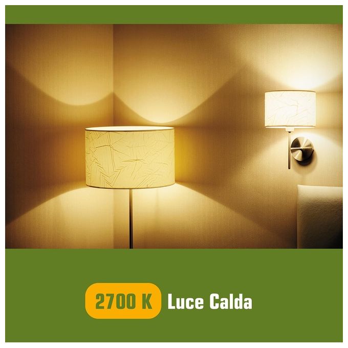 Beghelli Lampadina Led Goccia 7W e27 2700k Filament Led 2 Luce Calda 3 Pezzi