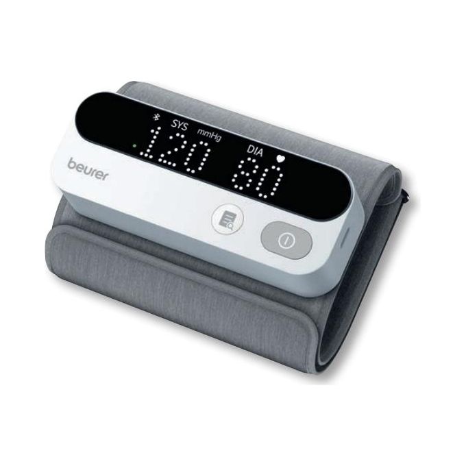 Beurer BM 59 BT Misuratore di Pressione da Braccio Bluetooth rilevamento aritmie indicatore LED 2 utenti 120 misurazioni bracciale 22-42 cm