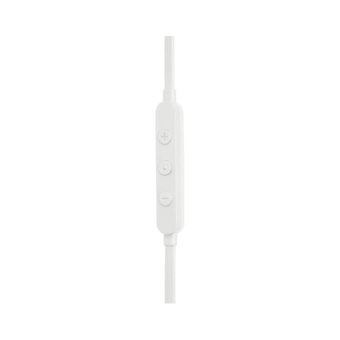 JBL Tune 310 C Auricolari In-Ear ad Alta Risoluzione Audio con Cavo Piatto Antigroviglio Comando a 3 Tasti Bassi Profondi JBL Pure Bass Bianco