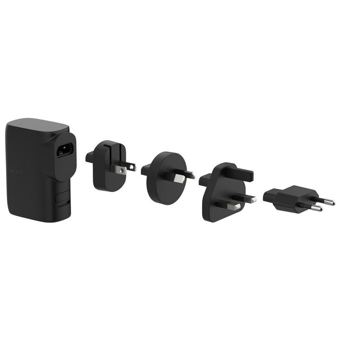 Belkin BPZ003 BoostCharge Caricabatteria da Parete e Power Bank 25W USB-C PD 3.0 PPS 5000mAh 2 Porte Portatile Ricarica Veloce colore Nero