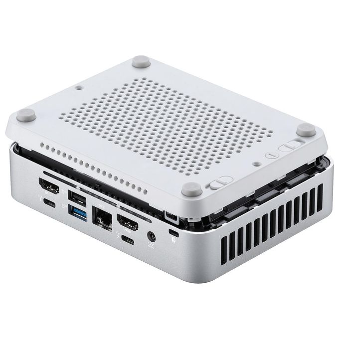 ASUS 90AR0051-M000A0 NUC 14 Pro+ Mini PC Barebone Intel Core Ultra 7 155H RAM fino a 96 GB DDR5 SSD M.2 Thunderbolt 4 Wi-Fi 6E Bluetooth 5.3 colore Bianco