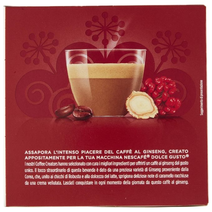 Nescafé Dolce Gusto, Caffe' Ginseng, 16 Capsule, Tostatura Media