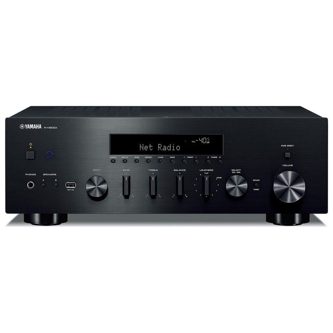 Yamaha R-N600A Sintoamplificatore di Rete Stereo MusicCast 80W Wi-Fi Bluetooth AirPlay DAB Phono colore Nero