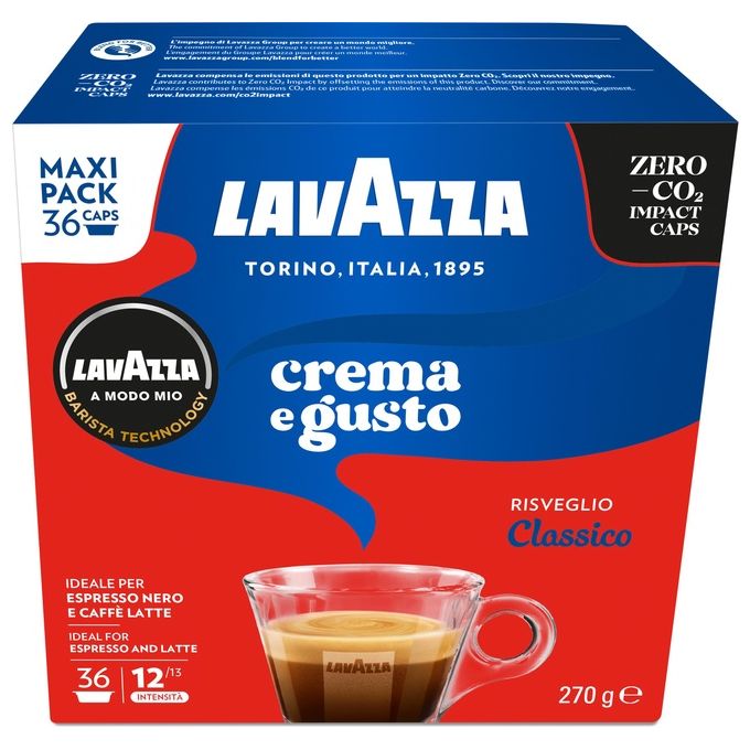 Lavazza A Modo Mio Capsule Caffe' Crema e Gusto 36 Pezzi