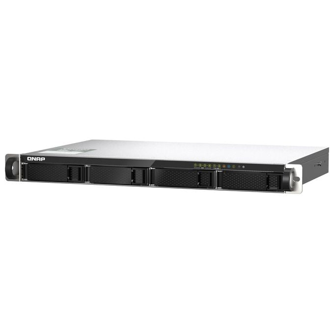 Qnap TS-435XEU-4G NAS Rack 1U 4 Bay Marvell CN9131 Quad Core 4 GB DDR4 2x 10GbE SFP+ 2x 2.5GbE colore Nero