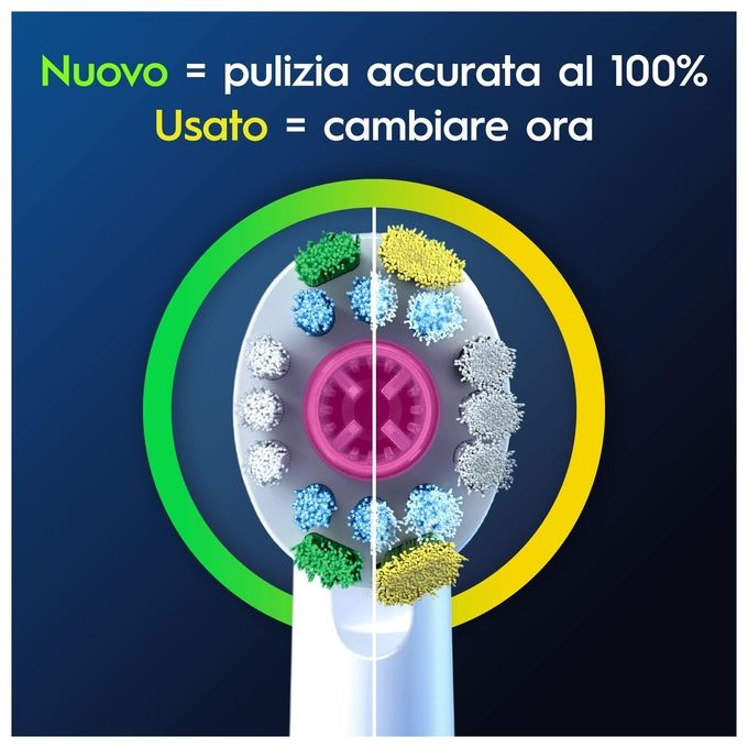 Braun Oral-B Testine di Ricambio Pro 3D White 3 Testine