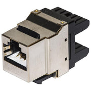 Link inserto jack schermato rj45 8 poli cat 5e 180° per reti