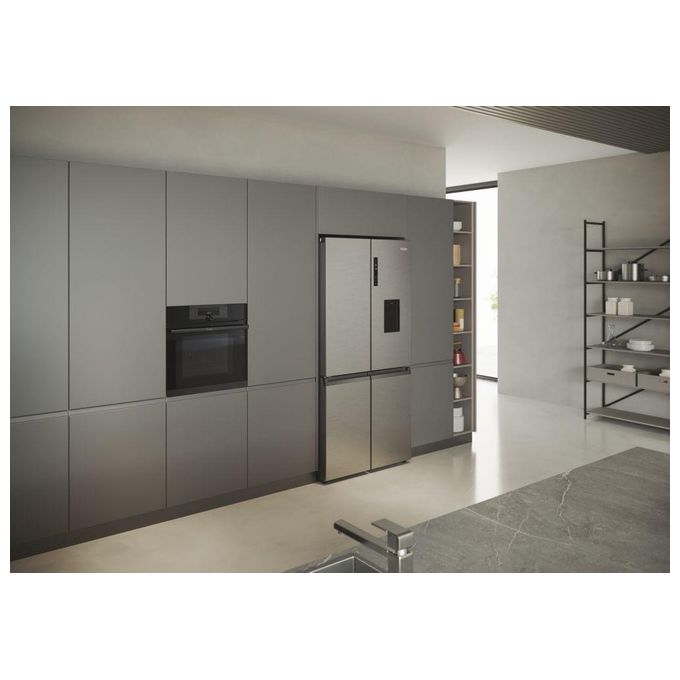 Haier HCR5919EHMP Cube 90 Serie 5 Frigorifero Americano Side by Side 525 L 190 cm Classe E 38 dB Total No Frost colore Inox