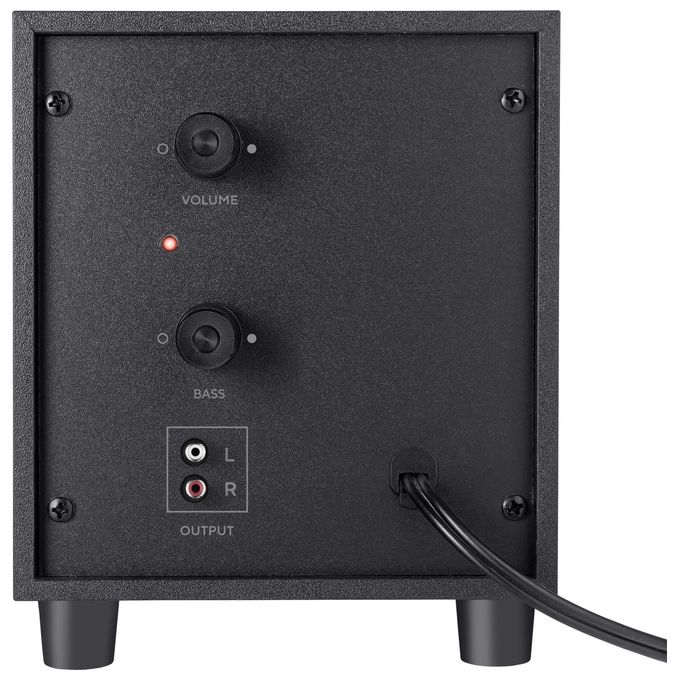 Trust Avora Set Altoparlanti 2.1 Subwoofer Potenza di 18W RMS Totali, Nero