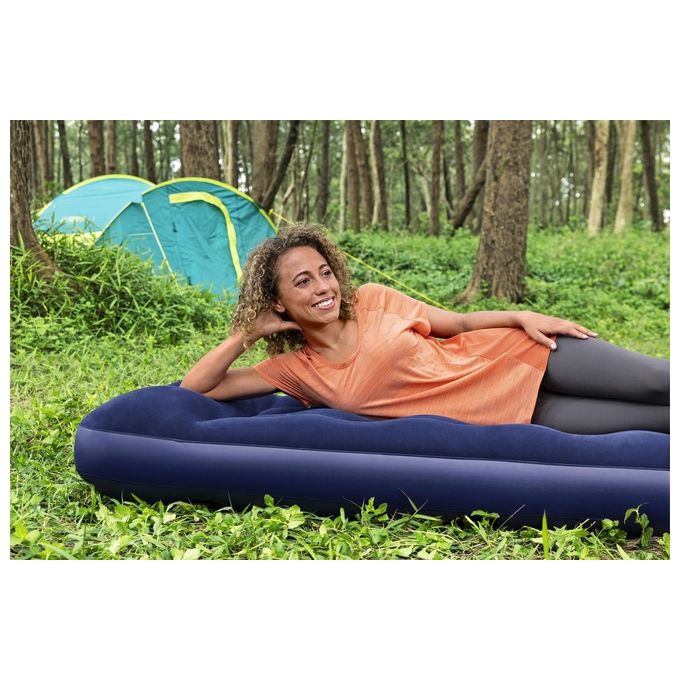 Bestway Materasso Gonfiabile Singolo con Pompa Pedale Blu