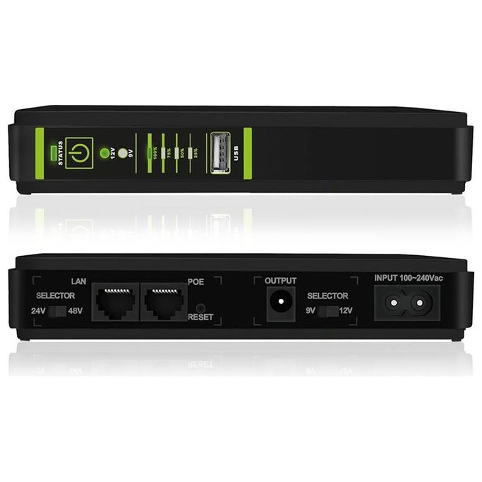Tecnoware FGCERAPLDC252 ERA PLUS DC Gruppo di Continuita' UPS 25W 8800mAh POE 24V 48V autonomia 240min colore Nero