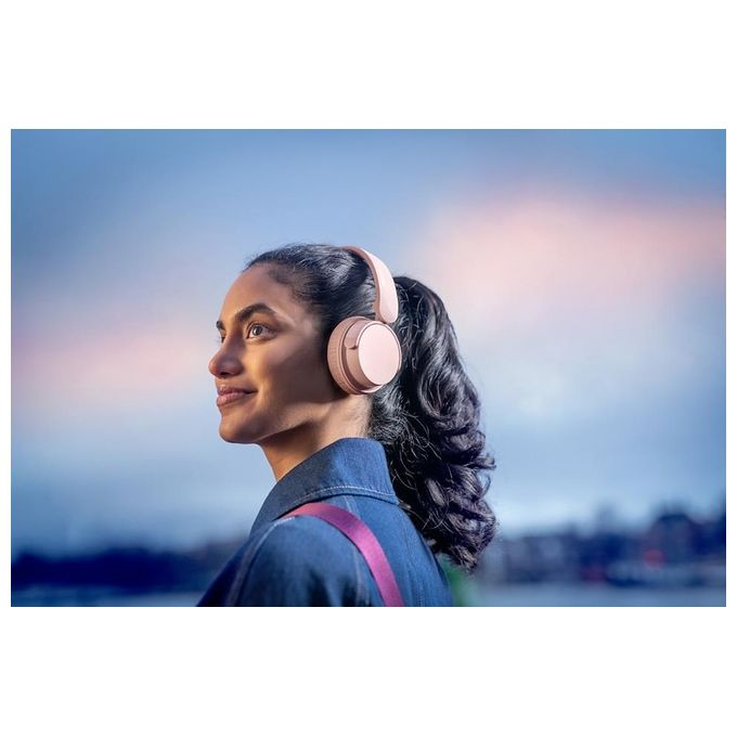 Philips TAH4209PK 4000 Series Cuffie On-Ear Wireless Bluetooth 5.3 55h Autonomia Driver 32mm Ricarica USB-C colore Rosa
