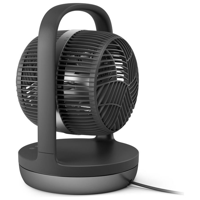 Philips CX3050-01 Serie 3000 Ventilatore da Tavolo 22 cm 738 m³-h 3 Velocita' Oscillante 80° Timer 12h 23 dB colore Grafite