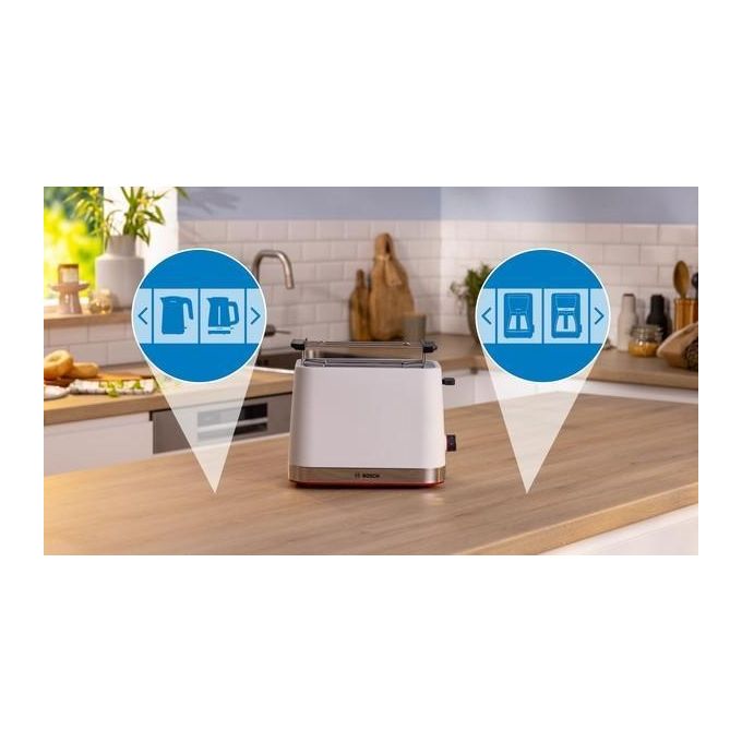 Bosch TAT4M221 MyMoment Tostapane 2 Fette 950 W Bianco