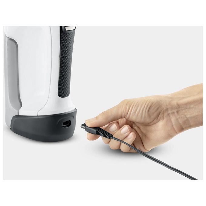 Kärcher WV 6 PLUS Aspiragocce Lavavetri Senza Fili Bocchetta 28 cm Autonomia 100 min Serbatoio 0,15 L colore Bianco