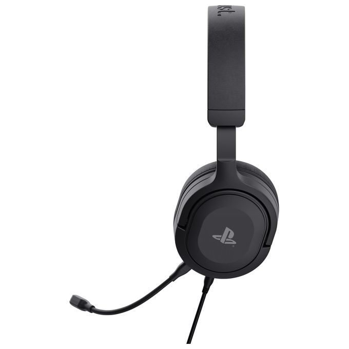 Trust 24715 GXT 498 Forta Cuffie Gaming Over-Ear PS5 PS4 Driver 50mm Microfono Staccabile Jack 3.5mm colore Nero