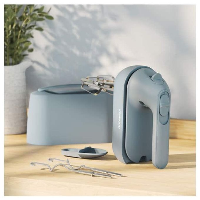 Kenwood HMP40.000GY QuickMix Go Sbattitore Elettrico Portatile 350W 5 Velocita' con Custodia Integrata e Fruste in Acciaio Inox colore Storm Blue