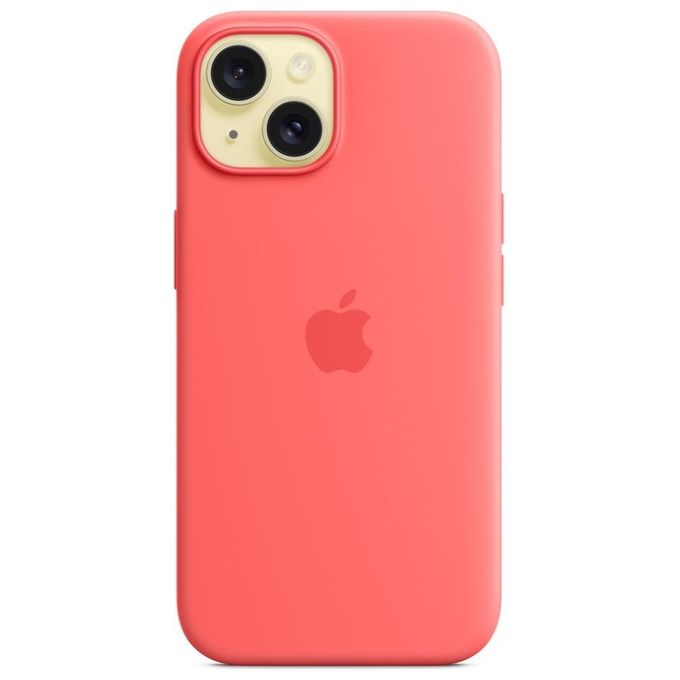 Apple MT0V3ZM-A Custodia MagSafe in Silicone per iPhone 15 colore Guava