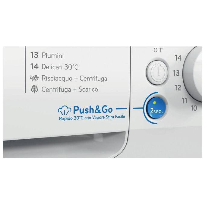 Indesit BWA 81496X WV IT - Lavatrice Carica Frontale 8 kg, 1351 rpm, Classe A, Motore Inverter e Tecnologia Water Balance Plus, (H85×L59,5×P63 cm), Bianco