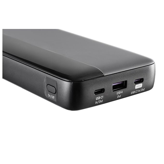 Intenso 7350060 Power Bank HE25000 Batteria Portatile 25000 mAh 140 W con Ricarica Rapida Power Delivery 3.1 colore Nero Grigio