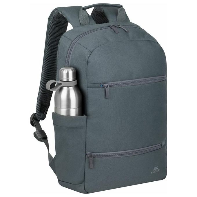 Rivacase 8265DG Collezione Ulsan Zaino per Laptop 15.6'' Poliestere Resistente all'Acqua Tasca Imbottita in Neoprene Colore Grigio Scuro