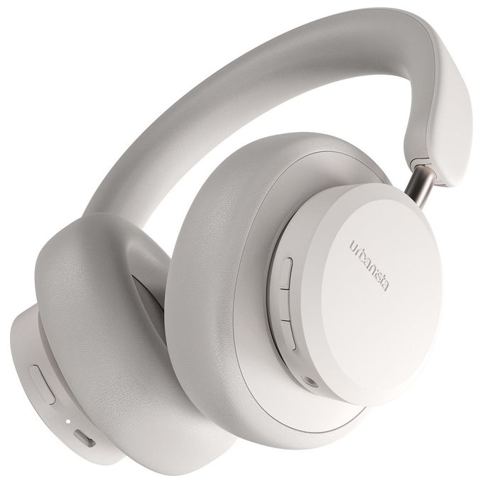 Urbanista 44257 Miami Auricolare Wireless A Padiglione con Cancellazione Attiva del Rumore Bluetooth 5.0 USB Tipo-C colore Bianco