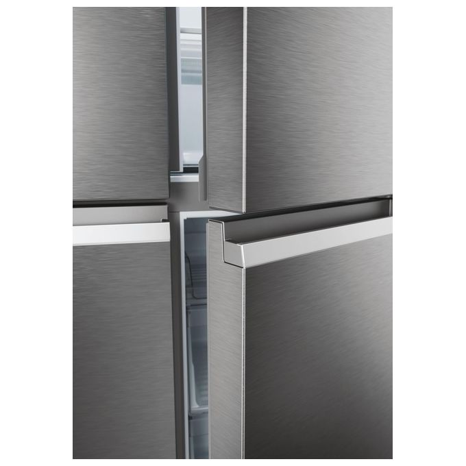 Haier HCR5919ENMP Cube 90 Serie 5 Frigorifero Americano 4 Porte 528 L 190 cm Classe E 38 dB Total No Frost colore Platino Inox