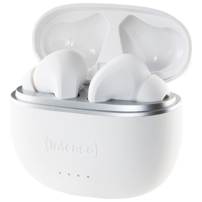 Intenso 3720302 White Buds T302A Auricolari TWS In Ear ANC Bluetooth 5.3 35 ore IPX4 colore Bianco