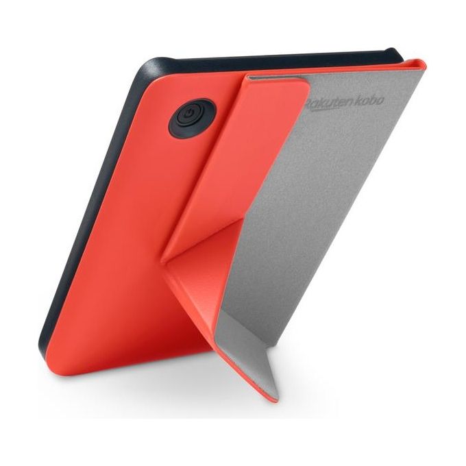 Kobo N365-AC-RD-E-PU SleepCover Custodia a libro per Clara Colour BW 6'' Funzione Stand colore Rosso