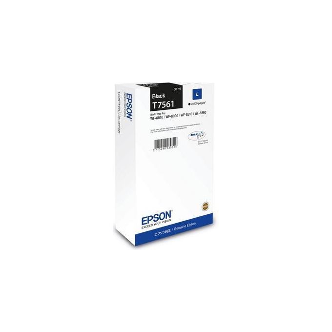 Epson C13T75614N Cartuccia d'Inchiostro Nero Originale 50 ml 2500 Pagine colore Nero